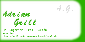 adrian grill business card